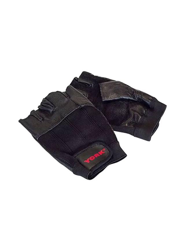 قفازات رفع الاثقال جلد قياس S يورك فيتنيس York Fitness Deluxe Leather Workout Glove