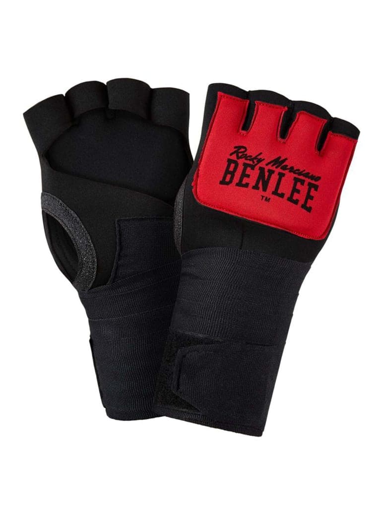 قفازات ملاكمة لون اسود واحمر من بينلي Benlee Neoprene Gel Gloves