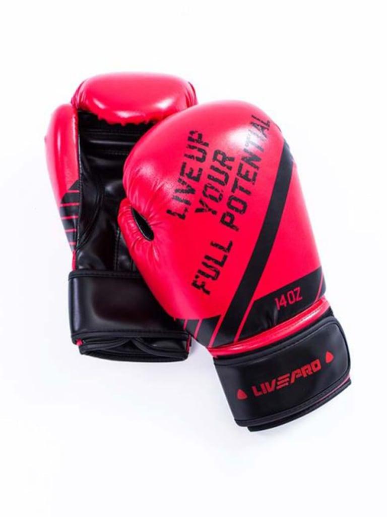 LivePro Boxing Gloves Color Red/BlackSize 14 Oz