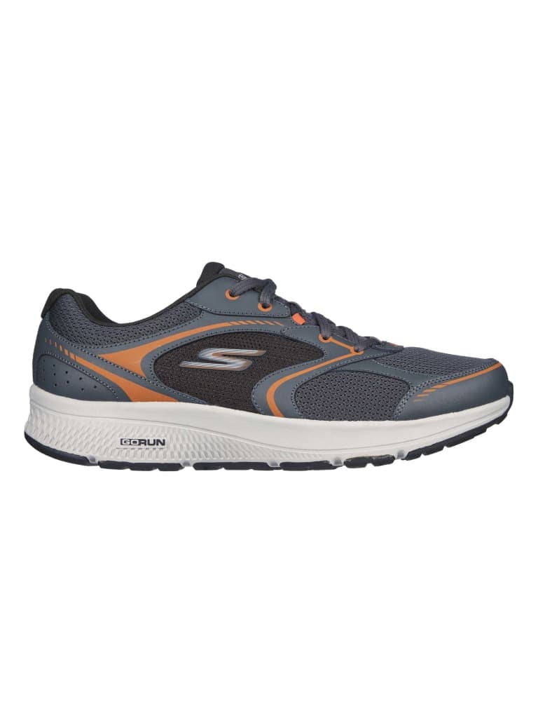 حذاء ركض للرجال جو رن النوع الثابت مقاس 44 بلون فحمي وبرتقالي من سكيتشرز Skechers GO RUN Consistent Men's Running Shoes|Charcoal/Orange Size EU 44