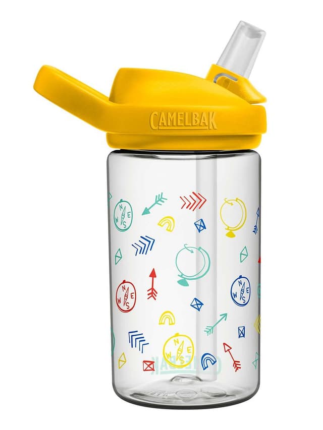 مطارة ماء للأطفال باللون الأصفر من كاميلباك إيددي Camelbak Eddy+ Kids Bottle Color Lets ExploreVolume 400 ml