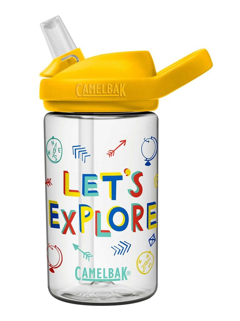 مطارة ماء للأطفال باللون الأصفر من كاميلباك إيددي Camelbak Eddy+ Kids Bottle Color Lets ExploreVolume 400 ml