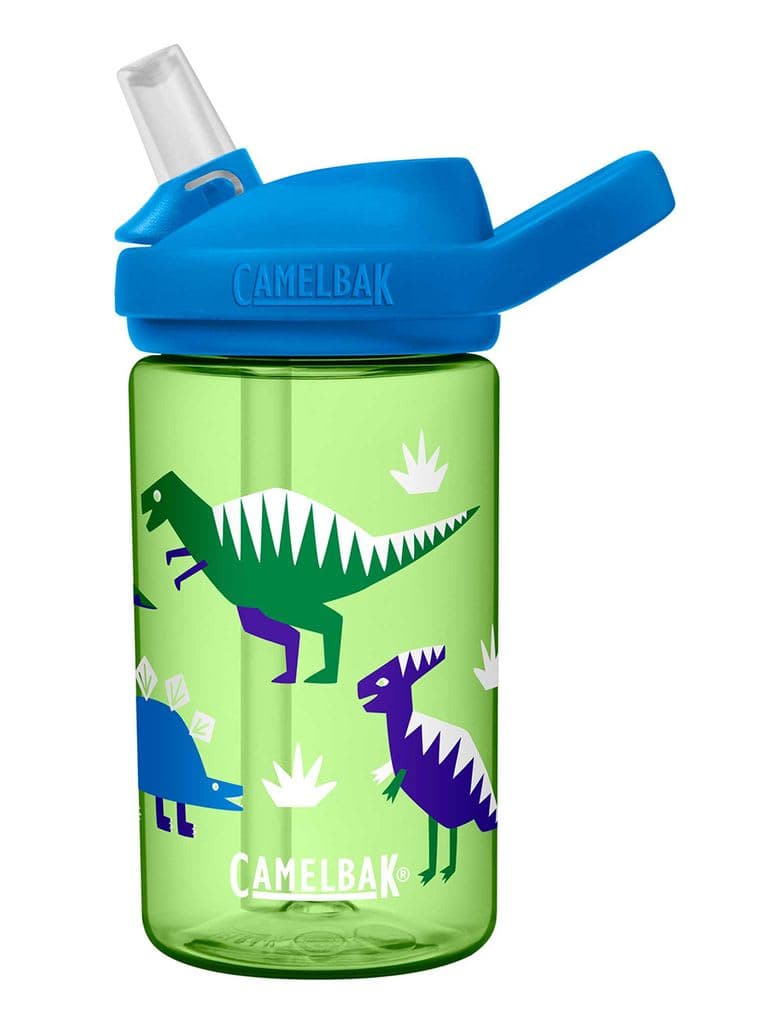 مطارة ماء اطفال لون أخضر مع رسومات ديناصور من كاميلباك Camelbak Eddy+ Kids Bottle Color Hip DinosVolume 400 ml