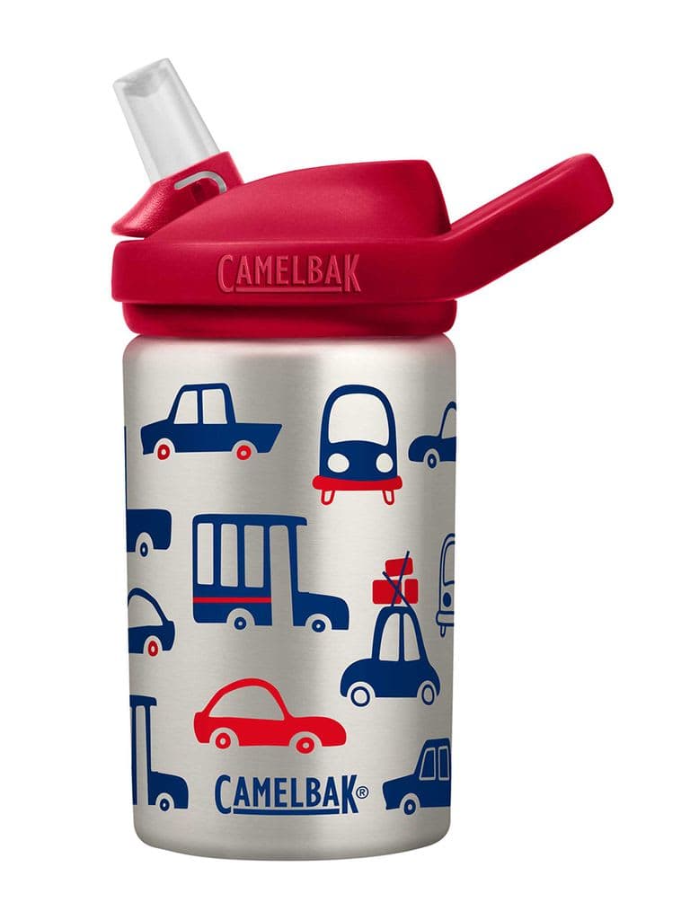 مطارة ماء للاطفال بتصميم السيارات 400 مل من كاميلباك Camelbak Eddy+ Kids Bottle Color Cars & TrucksVolume