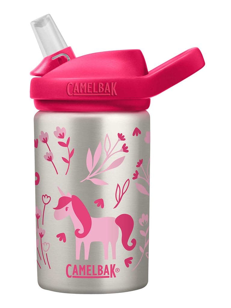 مطارة ماء للأطفال بتصميم يونيكورن 400 مل من كاميلباك Camelbak Eddy+ Kids Bottle Color Unicorn & BloomsVolume