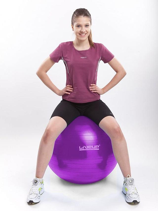 كرة تمارين رياضية مضادة الانفجار 55 سم لايف أب  LiveUp Anti Burst Gym Ball LS3222 Size 55 cm