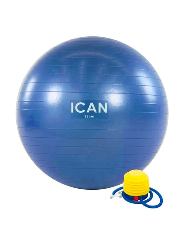 ICAN Anti-Burst Gym Ball Color BlueSize 75 cm