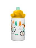 مطاره مياه للاطفال معزولة بالفراغ بحجم 12 اونصة مع رسم كلاب ودراجات من كاملباكCamelbak Eddy+ Kids SST Vacuum Insulated Water Bottle Color Biking DogsQuantity 12oz