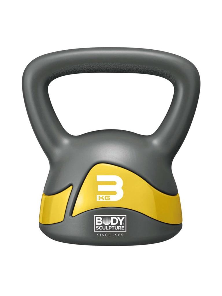 Body Sculpture Soft Iron Kettlebell Weight 3 KgColor Grey