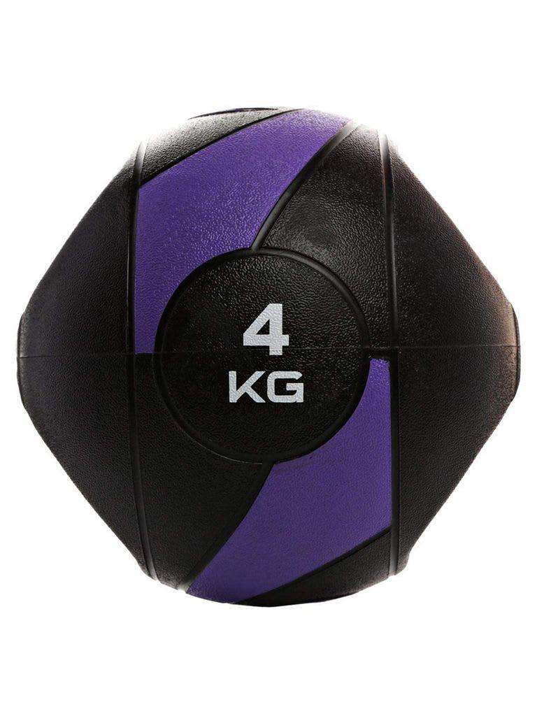 كرة طبية 4 كيلو غرام مع مقابض لايف اب LiveUp Medicine Ball with Grips  LS3007A Weight 4kg