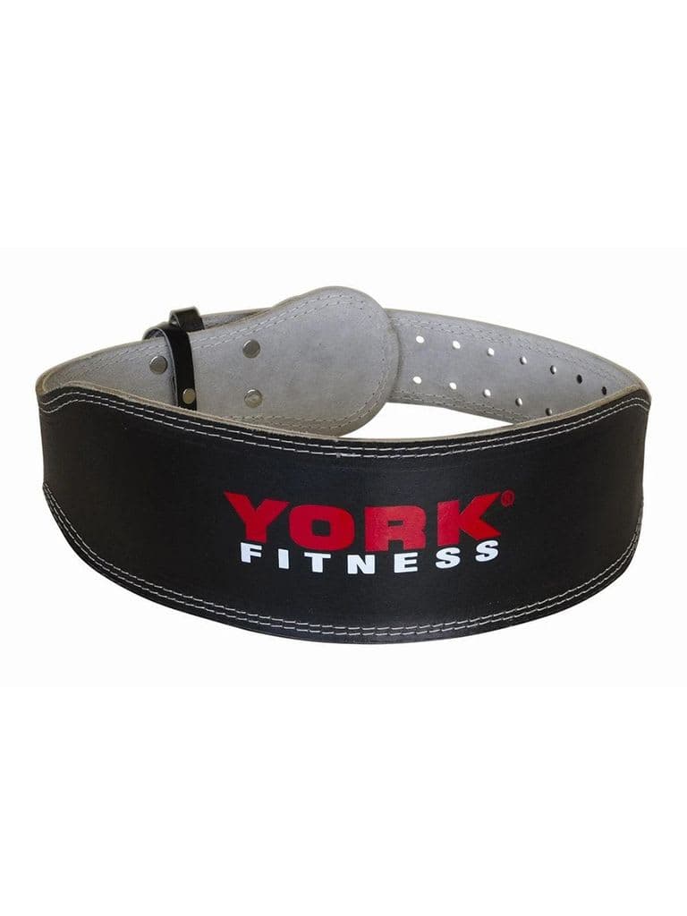 حزام  رفع الاثقال جلد لارج يورك فيتنس York Fitness Leather Weightlifting Belt