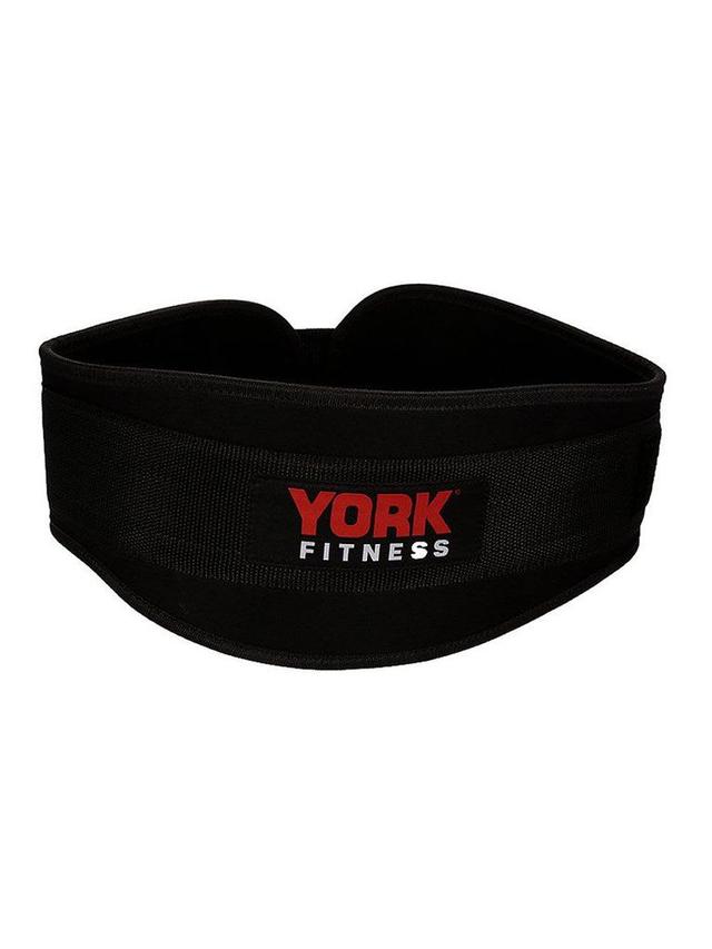 حزام رفع الاثقال من النايلون مقاس صغير ووسط أسود يورك فيتنيس York Fitness Nylon Workout Belt