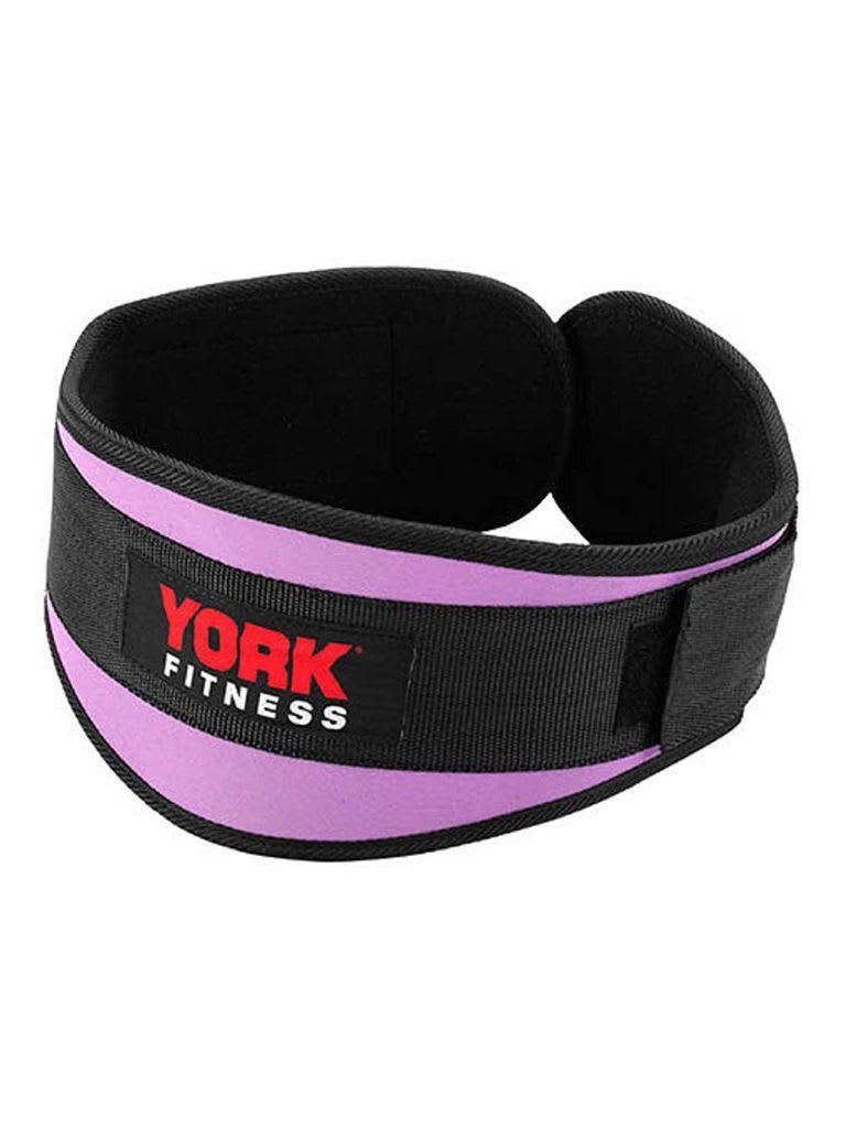 York Fitness Nylon Workout Belt Color PurpleSize S/M