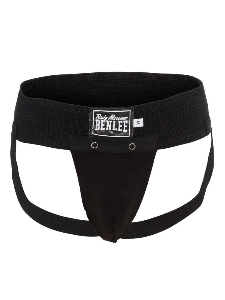 حامي فخذ للمصارعة اسود بوليستر XL من بينلي Benlee Artificial Leather Groin Guard 199141/1000 Black XL