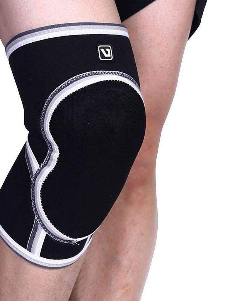 مشد ركبة اسود مقاس ميديوم وسمول لايف أب LiveUp Knee Support LS5751 Size S/M