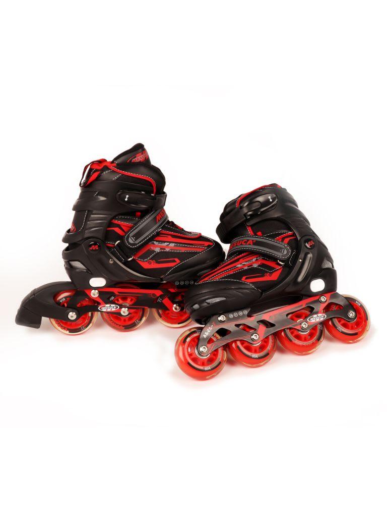 Mesuca Mesuca Adjustable Inline Skate Roller | MCB21067 Red Alum