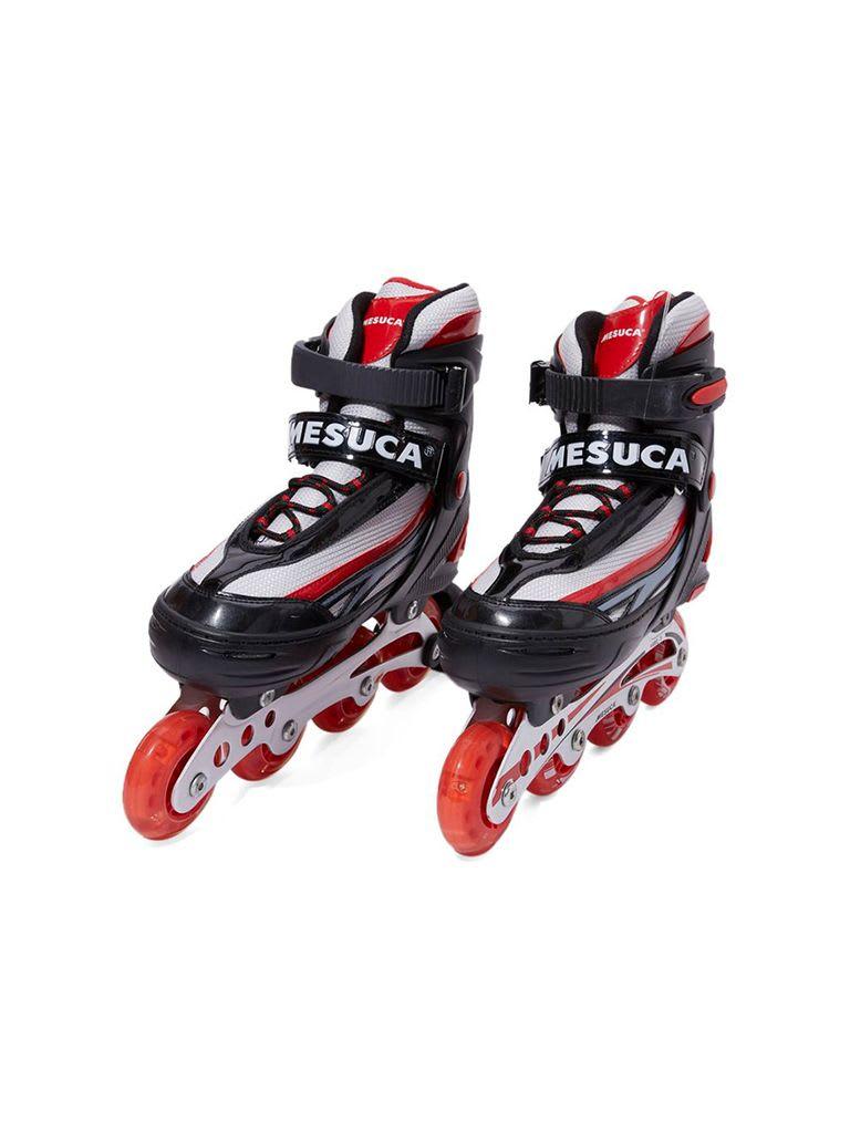 Mesuca Adjustable Inline Roller Skate | MCB11153 Red Alum