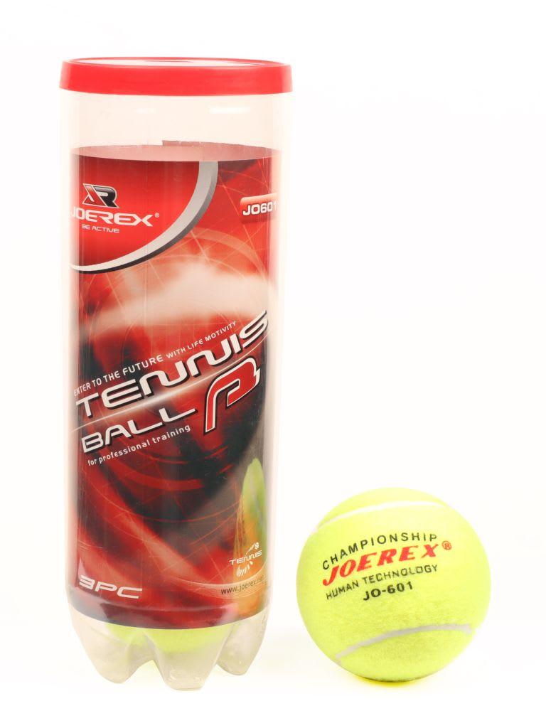 كرات تنس 3 قطع اصفر جوريكس Joerex Tennis Ball