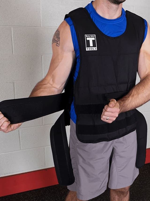 سترة اوزان 40 رطل قابلة لتغيير الوزن بادي سوليد Body Solid Premium Adjustable Weighted Vest BSTWVP40 40 lb - 308204