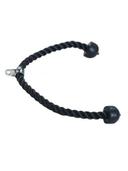 حبل تراي نايلون أسود يورك فيتنيس York Fitness Tricep Press Down Rope Double