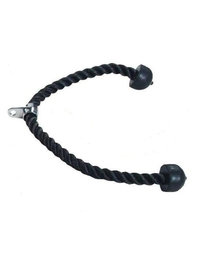 حبل تراي نايلون أسود يورك فيتنيس York Fitness Tricep Press Down Rope Double