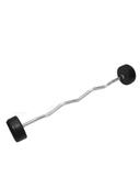 TA Sport Rubber Coated Curl Barbell LS2033 Weight 20 Kg - SW1hZ2U6MTU0OTU2Ng==