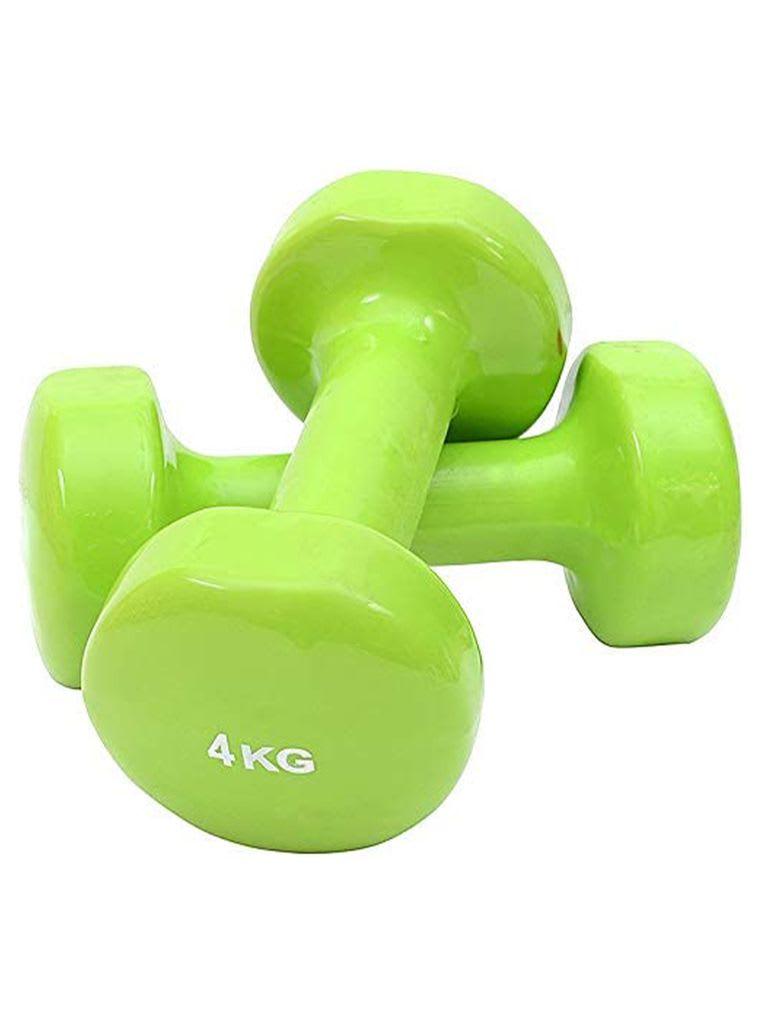 LiveUp Vinyl Dumbbell Classical Head LS2001 Pair Weight 4 Kg