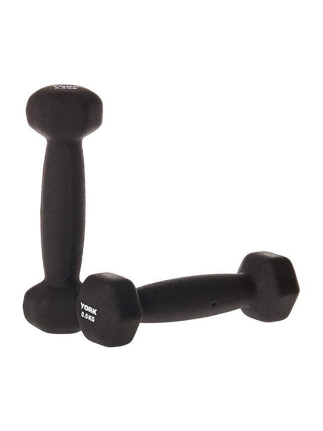 دامبل 0.5 كجم أسود يورك فيتنيس York Fitness Neo Hex Dumbbell - SW1hZ2U6MTU0ODc0Nw==