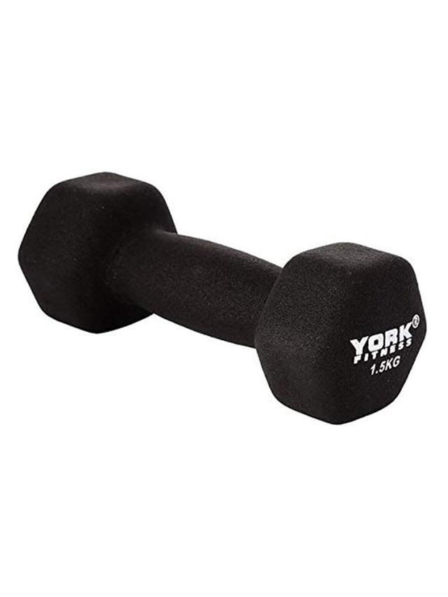 دامبل 1.5 كجم أسود يورك فيتنيس York Fitness Neo Hex Dumbbell - SW1hZ2U6MTU0ODc0MQ==