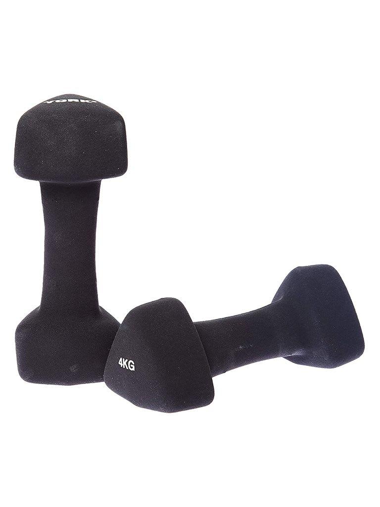 York Fitness Triangle Neoprene Dumbbell Weight 4 Kg