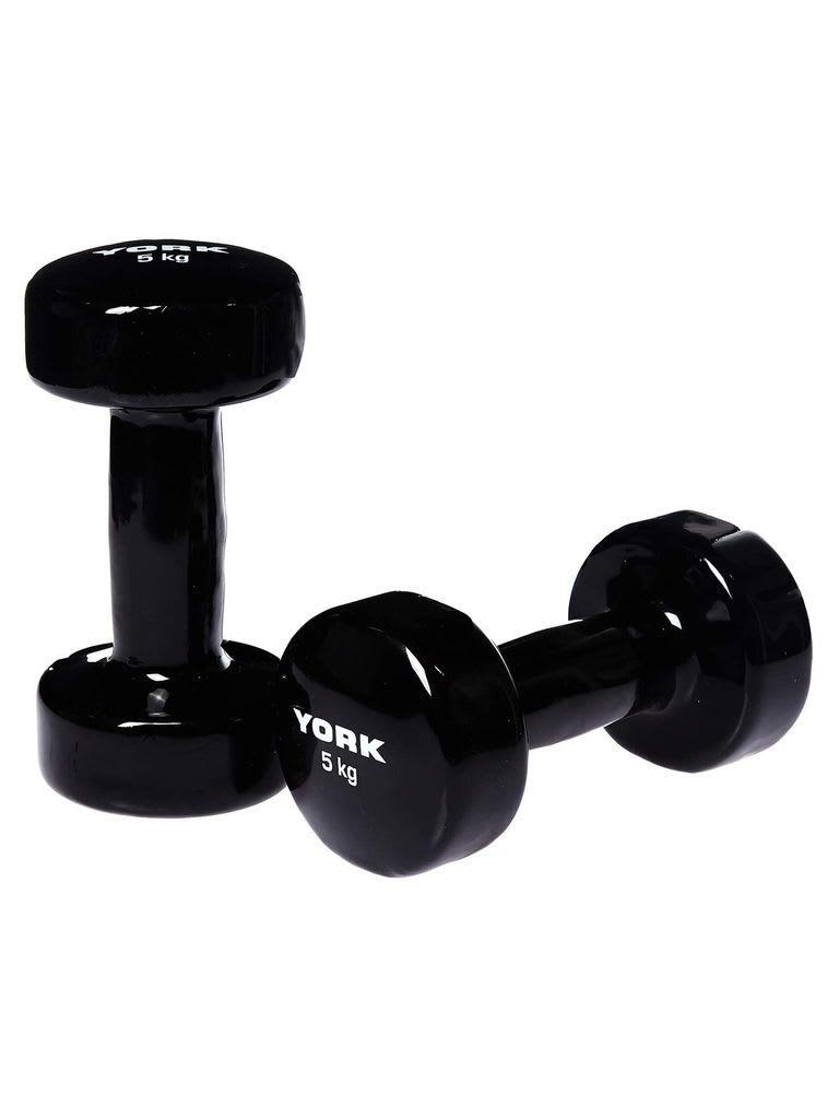 طقم دمبل 5 كيلو يورك قيتنس York Fitness Vinyl Dumbbell