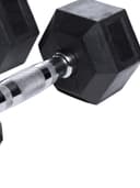 طقم دنابل 7.5 كجم عدد 2 لون أسود من تي اي سبورت TA Sport Hex Dumbells - 313635