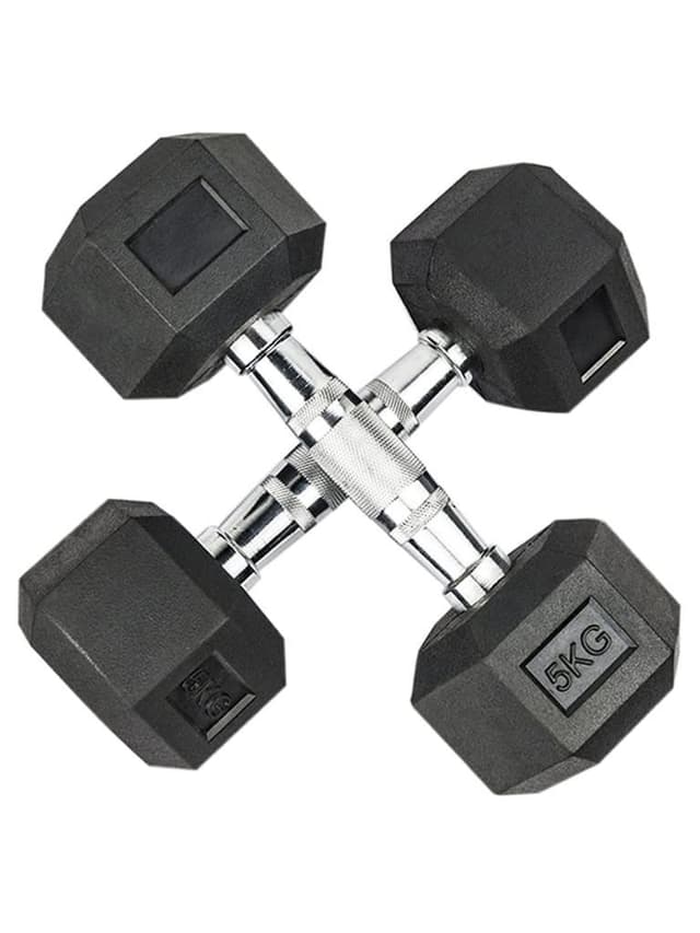 TA Sport Hex Rubber Dumbbells Weight 7.5 Kg - 313616