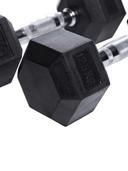 TA Sport Hex Dumbells Size 25 x 25 cmWeight 12.5 Kg - SW1hZ2U6MTUzODkzMg==