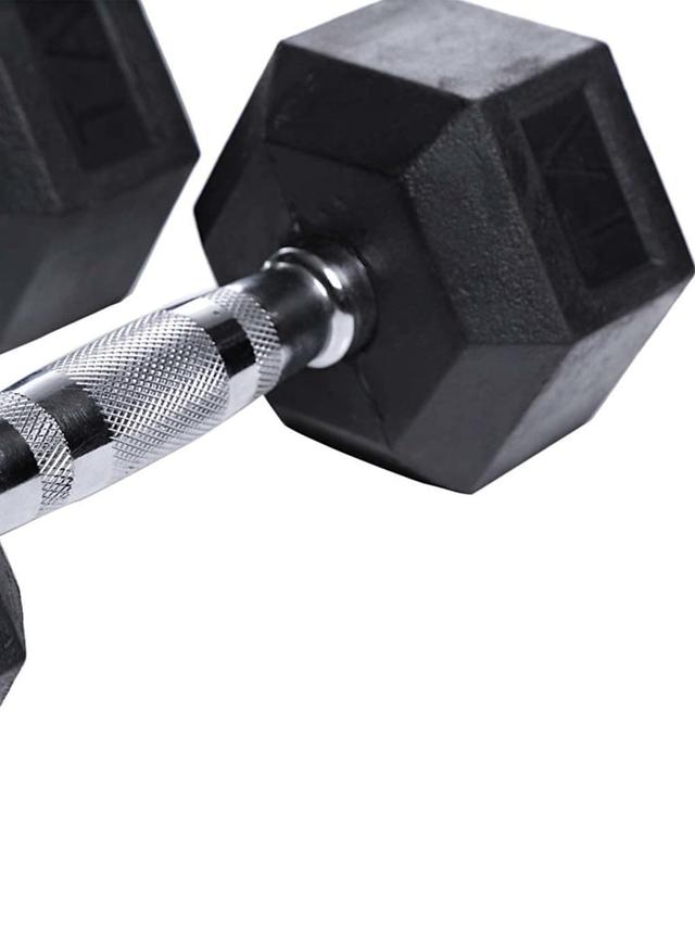 TA Sport Hex Dumbells Size 25 x 25 cmWeight 12.5 Kg - SW1hZ2U6MTUzODkzNQ==