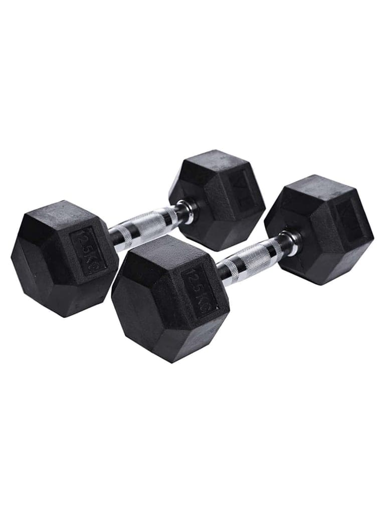 TA Sport Hex Dumbells Size 25 x 25 cmWeight 12.5 Kg