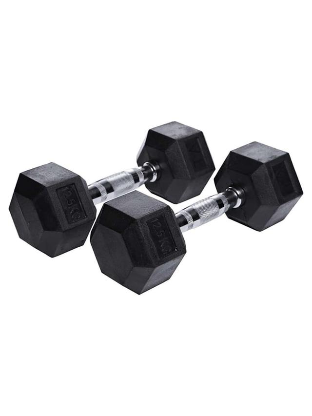 TA Sport Hex Dumbells Size 25 x 25 cmWeight 12.5 Kg - SW1hZ2U6MTUzODkyOA==