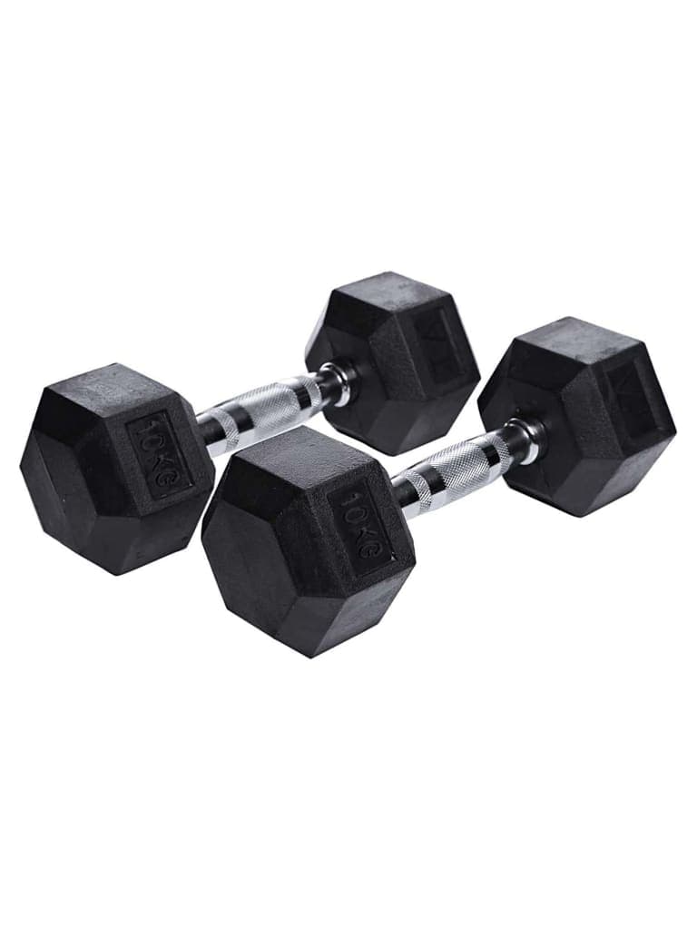 TA Sport Hex Dumbells Size 160 cmWeight 10 Kg