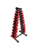 مجموعة اثقال دامبل 1-10 كجم تي اي سبورت TA Sport Vinyl Dumbbell set without Rack