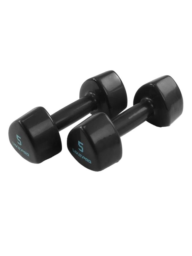 طقم دنابل 5 كجم عدد 2 لون أسود من لايف برو LivePro Studio Dumbbells - SW1hZ2U6MTU1MDg2Nw==