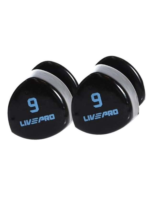 طقم دنابل 9 كجم عدد 2 لون أسود من لايف برو LivePro Studio Dumbbells - 719379