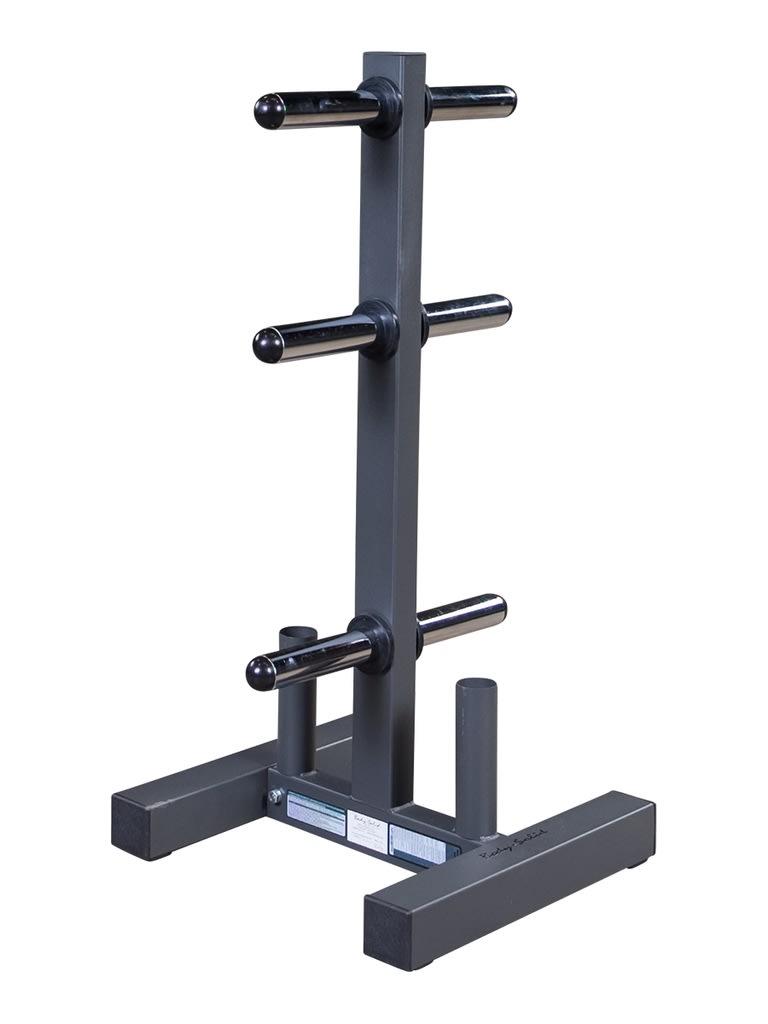 Body Solid Power Lift Olympic Plate Rack and Bar Holder | WT46