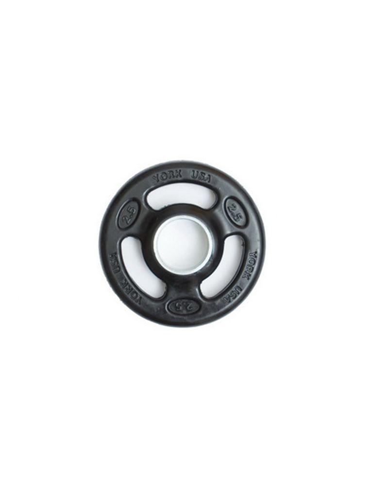 York Fitness Weight Plate Rubber ISO-Grip Weight 2.5 LB