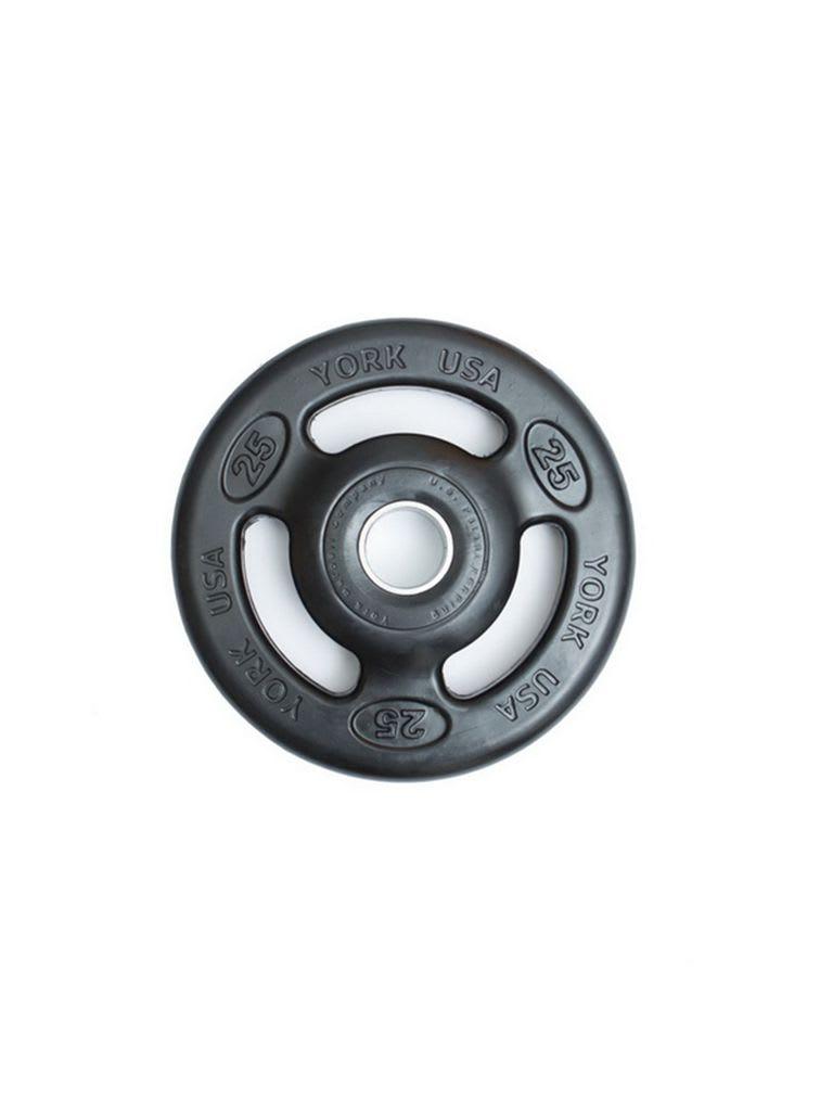 York Fitness Weight Plate Rubber ISO-Grip Weight 25 LB