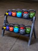 Body Solid Reversible Dumbbell and Kettlebell Rack GDKR100 - SW1hZ2U6MTUyODk2Mw==