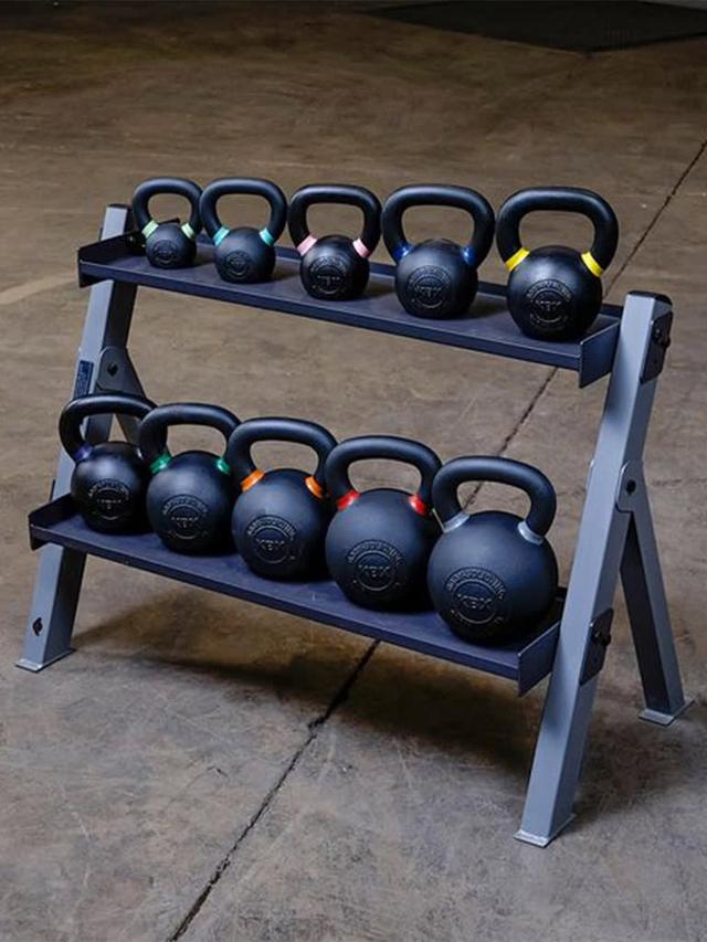 Body Solid Reversible Dumbbell and Kettlebell Rack GDKR100 - SW1hZ2U6MTUyODk2OQ==