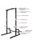 سكوات راك متعدد الإستخدامات مع عقلة رياضية مارسي Marcy Squat Rack With Multi-Grip Pull Up Bar