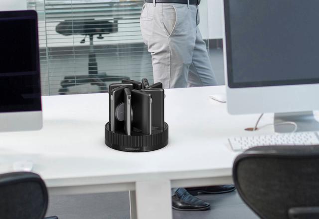 Powerology 8in1 Station 10000mAh PD 120W QC Wireless Power Bank - Black