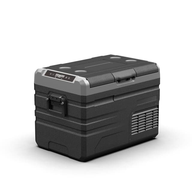 ثلاجة رحلات كبيرة مزدوجة متنقلة باورولوجي 37.5 لتر قابلة للشحن 15600 مللي أمبير Powerology Smart Dual Compartment Fridge And Freezer