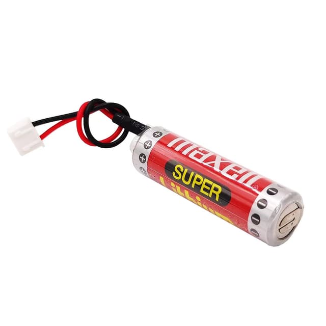 Maxell ER6C AA 3.6V 1800mAh AA PLC Lithium Battery for FX F2-40BL with Connector